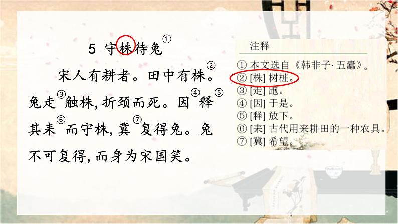 部编版语文三年级下册5守株待兔（课件）04