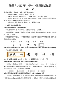 湖南省怀化市通道县2021-2022学年六年级下学期小学毕业素质测试语文试题（含答案）