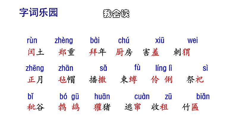 部编版语文六年级上册《少年闰土》　课件第6页