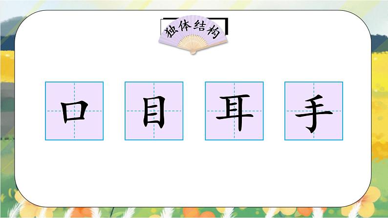 识字3 《口耳目》课件PPT+生字课件+教案+练习+音视频素材02