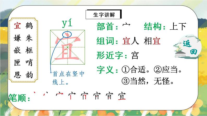 1 白鹭（生字讲解）第3页