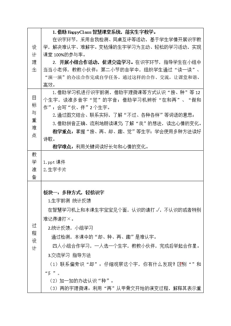 部编版小学语文一年级下册3 一个接一个 教案02