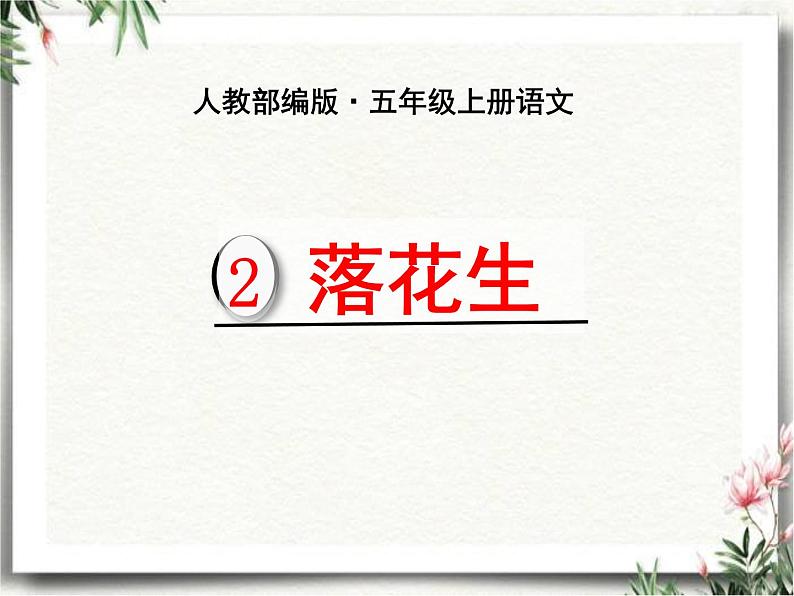 2《落花生》公开课 课件 部编五年级上册语文2022-2023学年第一学期第1页