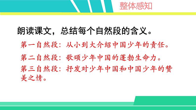 部编版五年级语文上册课件 第四单元 13 少年中国说08