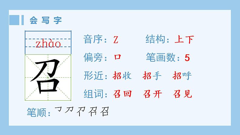 部编语文五年级上册6.将相和（生字课件）02