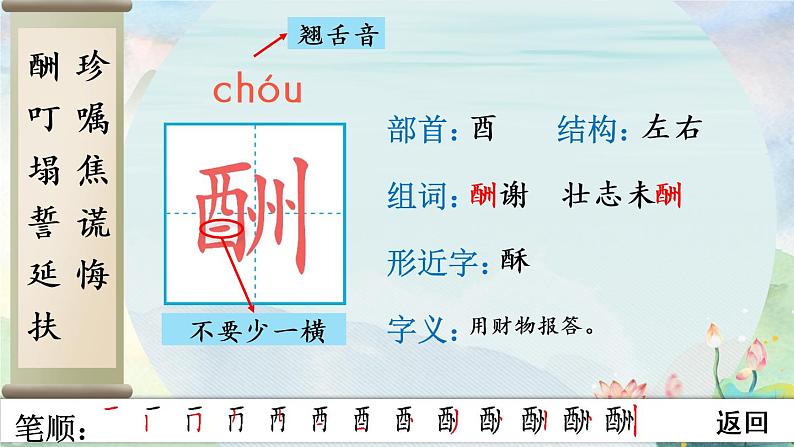 部编语文五年级上册9 猎人海力布生字笔顺课件03