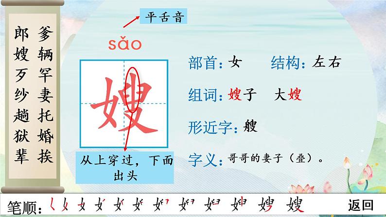 部编语文五年级上册10 牛郎织女（一）生字笔顺课件05