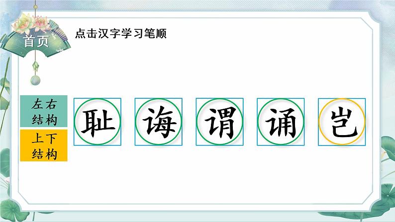 部编语文五年级上册25 古人谈读书生字笔顺课件02