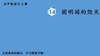 小学语文人教部编版五年级上册14 圆明园的毁灭教学ppt课件