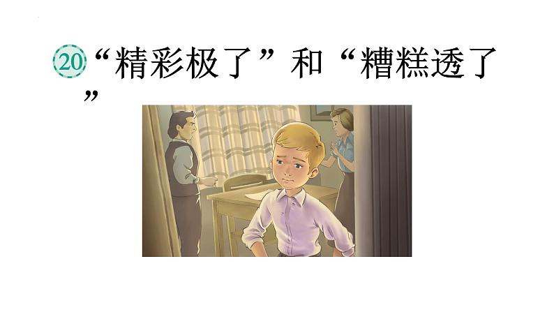 20“精彩极了”和“糟糕透了” （课件） 部编版语文五年级上册04
