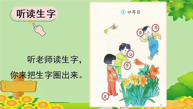 部编版语文一年级上册识字3 口耳目 课件05