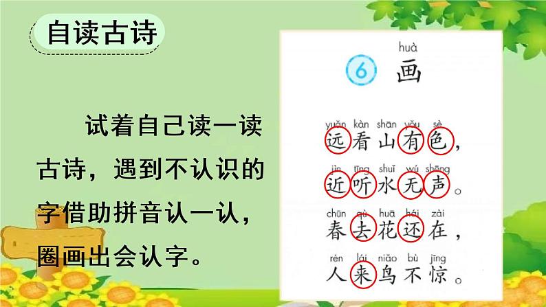 部编版语文一年级上册识字6 画 课件04