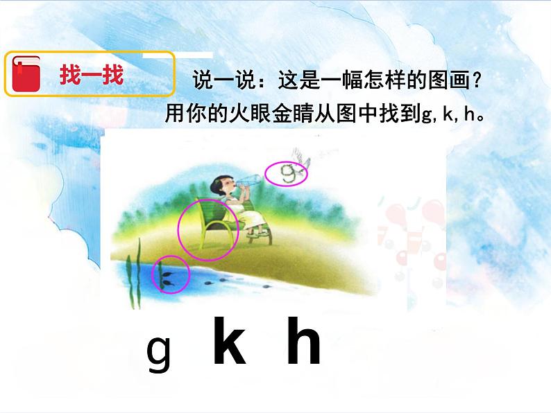 一年级上册语文部编版 教学课件_g k h4第3页