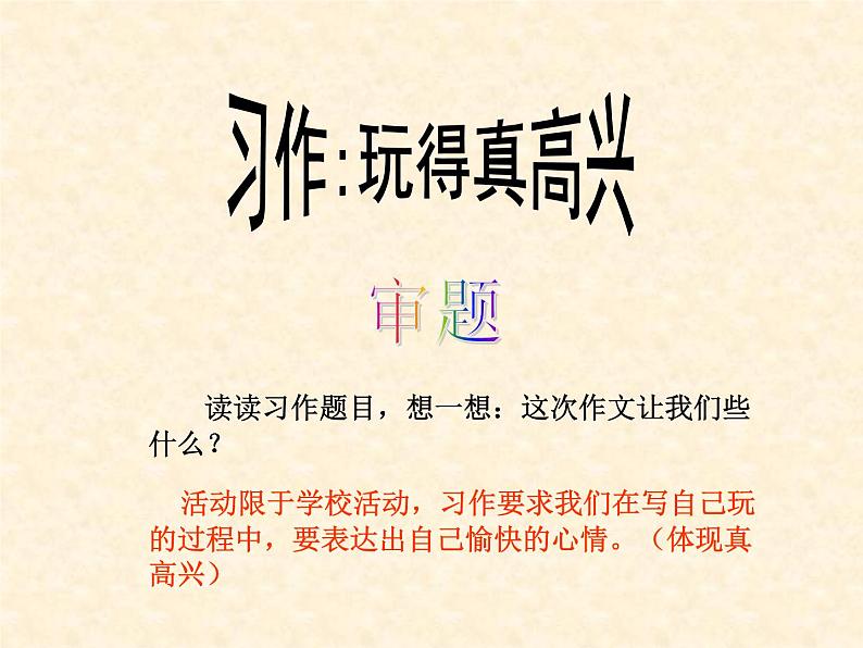 部编版语文三年级上册 教学课件_第八单元习作 那次玩得真高兴2第2页