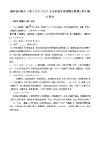 湖南省怀化市三年（2020-2022）小升初语文卷真题分题型分层汇编-05作文