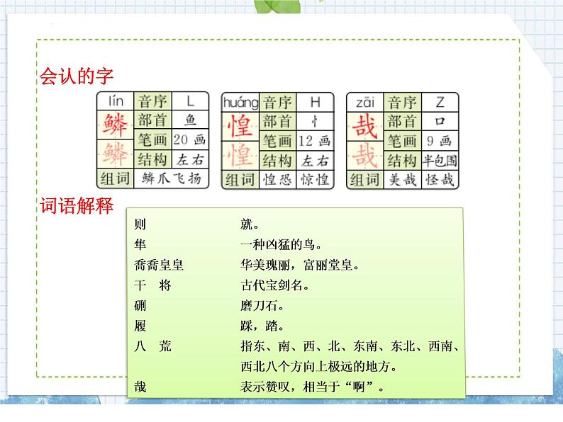 部编版语文五年级上册 第13课  少年中国说（节选）（课件）第5页