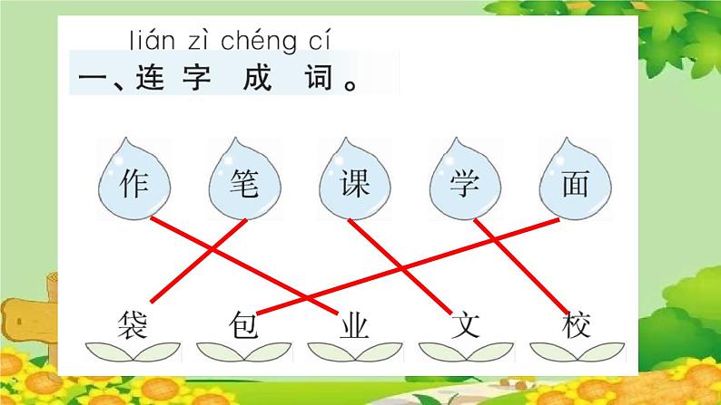 部编版语文一年级上册 识字8 小书包 课课练课件第2页