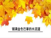 三年级上册《铺满金色巴掌的水泥道》　课件