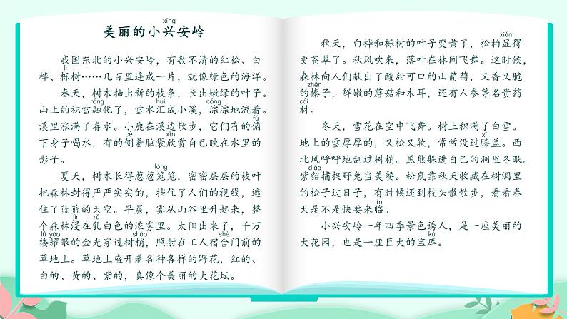 人教部编版语文三年级上册 20.美丽的小兴安岭  课件1第2页