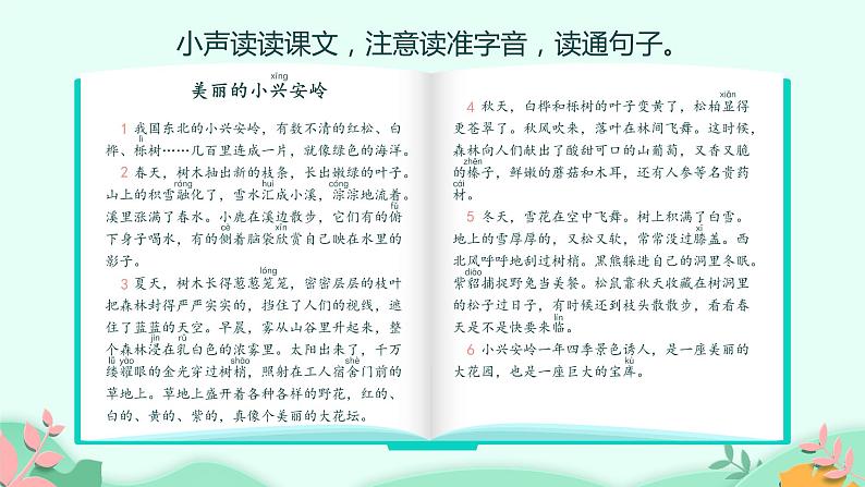 人教部编版语文三年级上册 20.美丽的小兴安岭  课件06