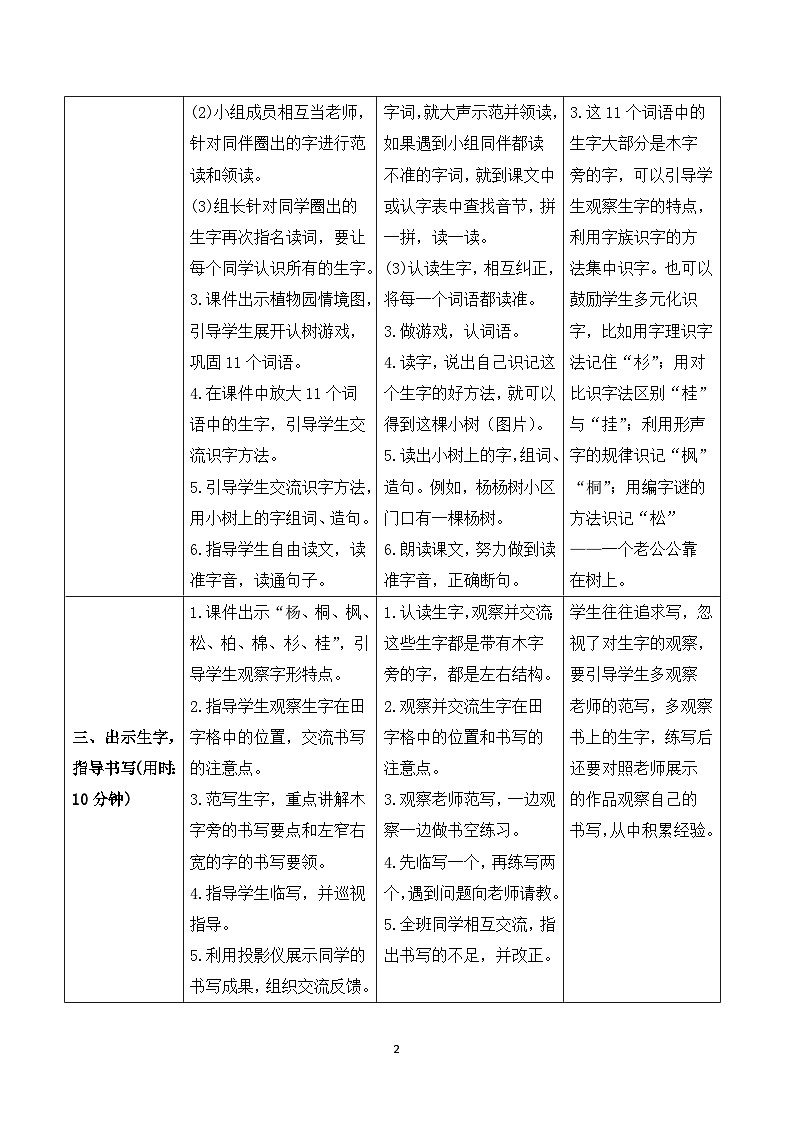 识字2 树之歌 课件+教案+导学案+素材02