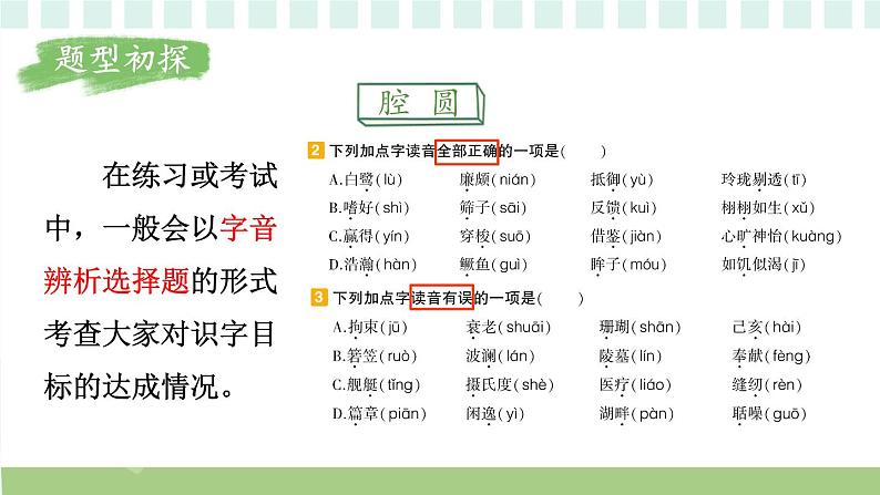 部编版五上语文期末专题复习 1-1 识字与写字：字正腔圆  PPT课件02