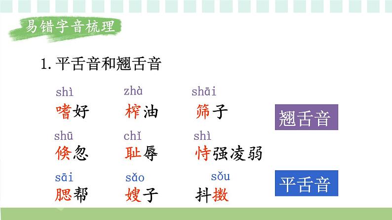 部编版五上语文期末专题复习 1-1 识字与写字：字正腔圆  PPT课件04