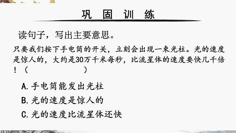 部编版五上语文期末专题复习 1-6 句子：寻章摘句  PPT课件04