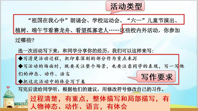 部编版6上习作《多彩的活动》课件PPT+教案07