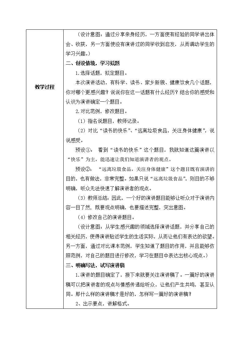 部编版6上语文口语交际《演讲》课件PPT+教案02