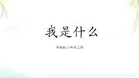 人教部编版二年级上册2 我是什么背景图课件ppt