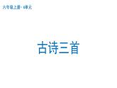 古诗三首  课件 部编版语文六年级上册