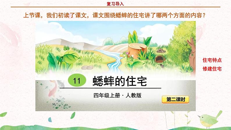 部编版语文四年级上册《蟋蟀的住宅》第二课时课件第5页