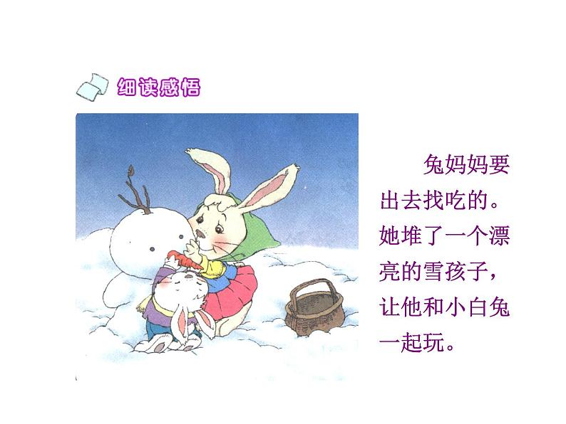 部编版二年级语文上册--20《雪孩子》课件2第6页