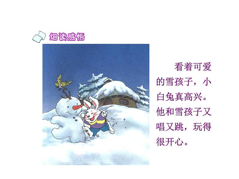 部编版二年级语文上册--20《雪孩子》课件2第7页