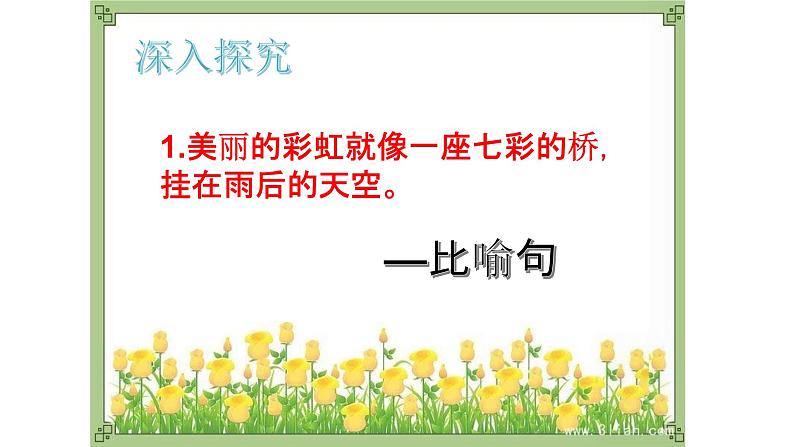 人教部编版语文二年级上册 认识比喻句 复习课件第3页