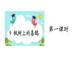 二年级下册语文课件－第4单元 9 枫树上的喜鹊. 第一课时｜人教（部编版）  (共15张PPT)