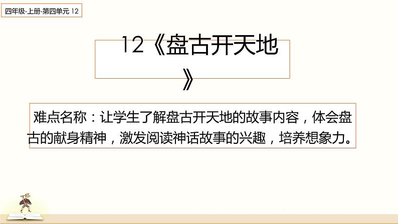 人教部编版语文四年级上册12.盘古开天地  课件1第1页