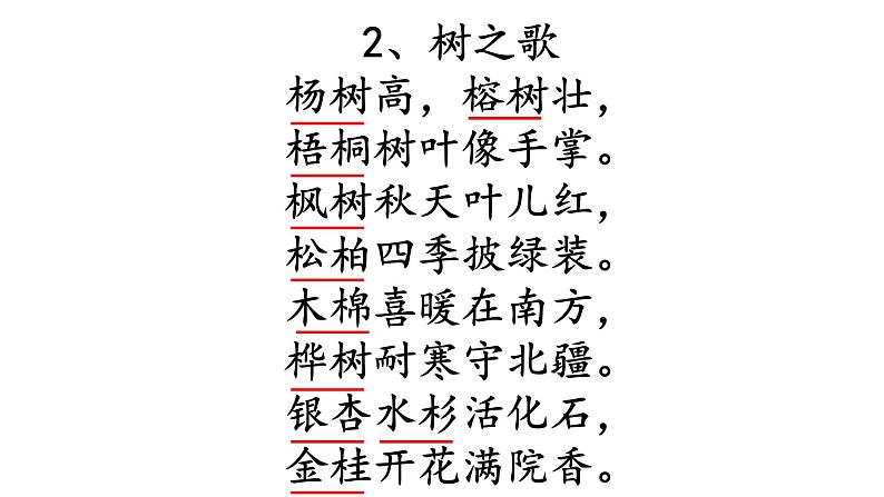 识字2 《树之歌》 课件  2022-2023学年部编版语文二年级上册第6页