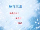 部编版四年级语文上册--3.1秋晚的江上-课件2