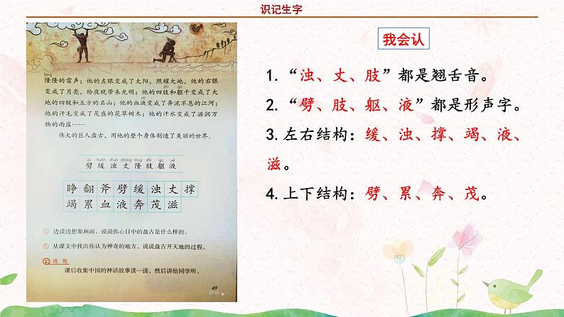 部编版语文四年级上册《盘古开天地》第一课时课件PPT+教案08