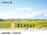 部编语文六年级上册15 夏天里的成长生字教学课件