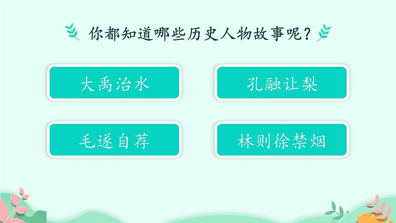 人教部编版语文四年级上册 第八单元：口语交际《讲历史人物故事》  课件02