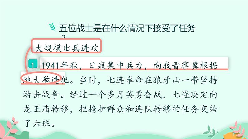 部编版6年级语文6《狼牙山五壮士》第二课时ppt+教案04