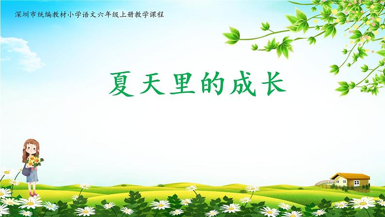 5.1《夏天里的成长》（第二课时）课件第1页