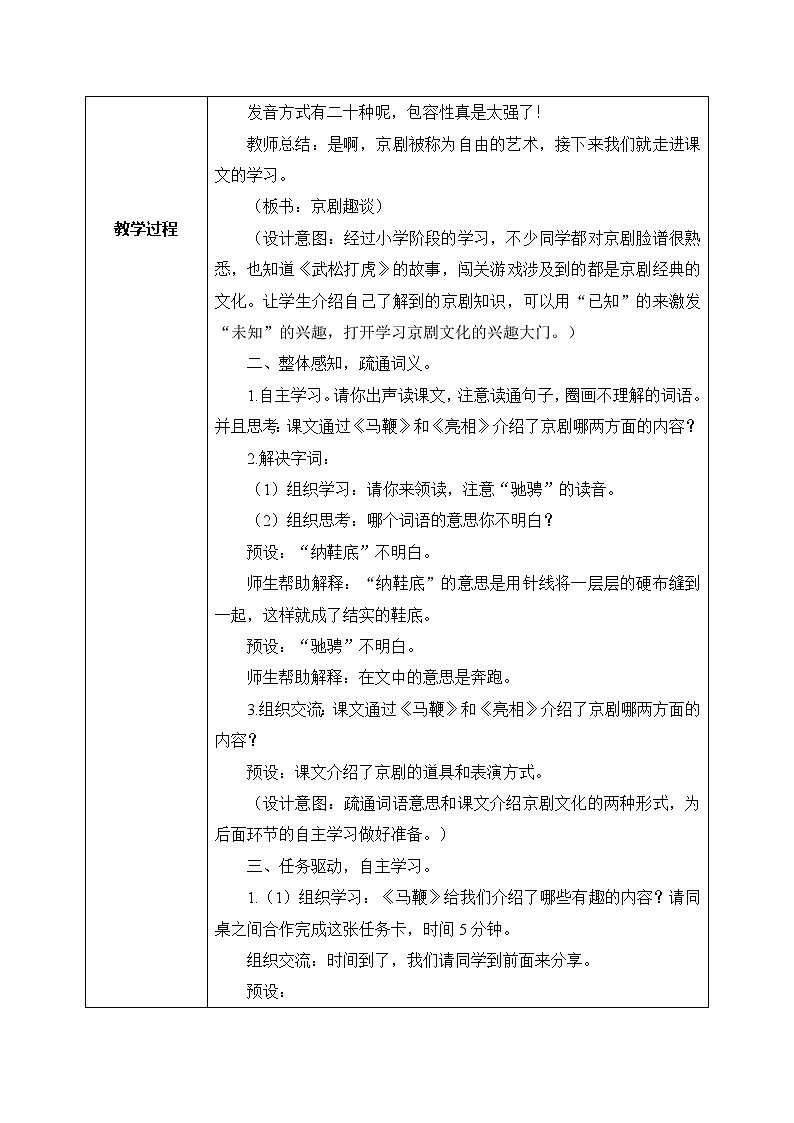 部编版6上语文24《京剧趣谈》PPT课件+教案02