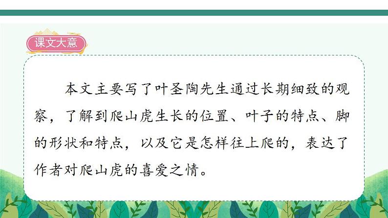 2022--2023学年部编版四年级语文上册--10《爬山虎的脚》（课件+教案）04