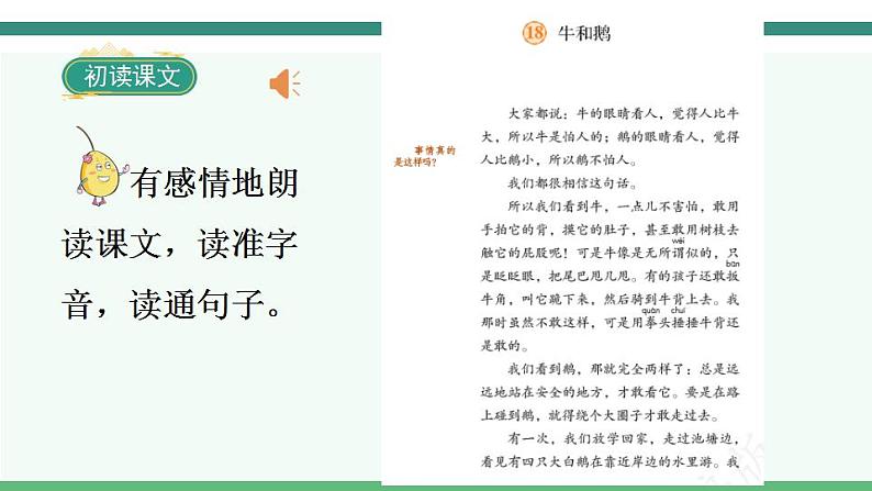 2022--2023学年部编版四年级语文上册--18《牛和鹅》（课件+教案）03