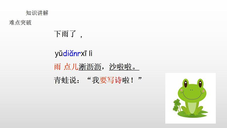 一年级语文上册教学课件-7.青蛙写诗（14）-部编版(共13张PPT)第4页