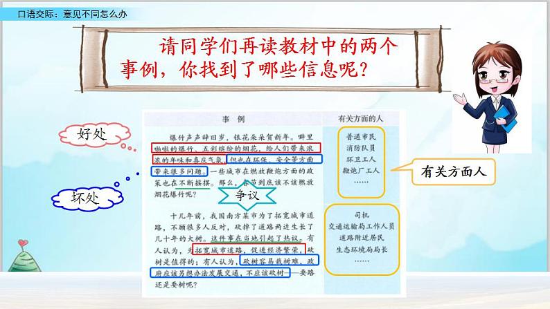 部编版6上语文口语交际《意见不同怎么办》PPT课件+教案05